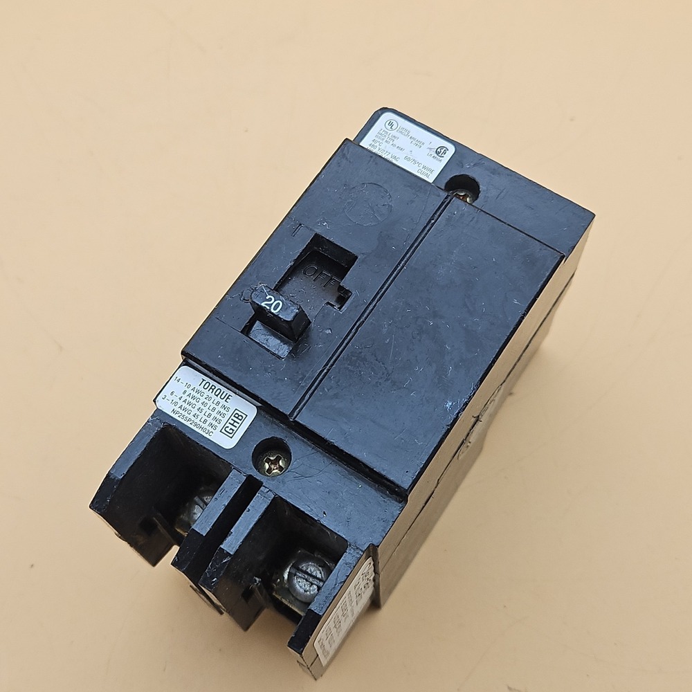 Cutler Hammer GHB GHB2020 2 Pole 20 Amp 480v Circuit Breaker Bolt On